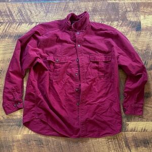 Vintage Eddie Bauer Red Button-Up Shirt